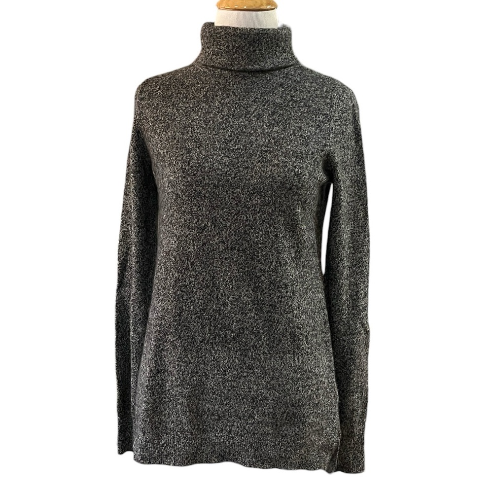 DYLAN GRAY CASHMERE KNIT TURTLENECK GRAY SIZE XS